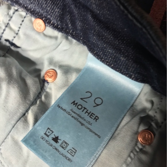 Mother High Waisted Looker Skinny Jeans Here Kitty Kitty Glitter Racer size 29 - Picture 6 of 10